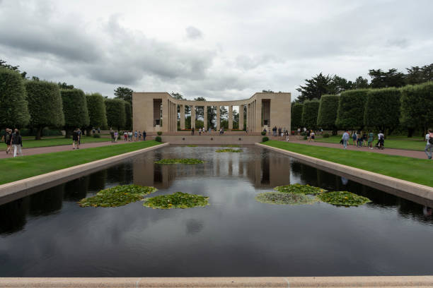 Memorial at the American cemetery in Normandy, France Memorial at the American cemetery in Normandy, France. High quality photo world war ii cemetery allied forces d day stock pictures, royalty-free photos & images