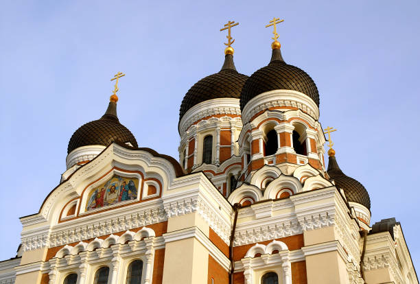 タリン,エストニアのアレクサンドル・ネフスキー大聖堂 - alexander wilson ストックフォトと画像