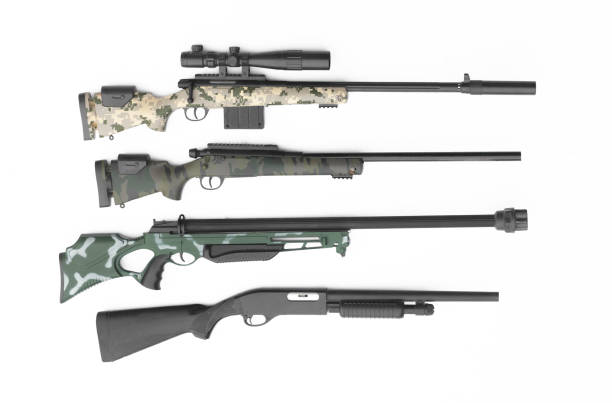 istock gun, rifle, shotgun isolated on white background 1465621423