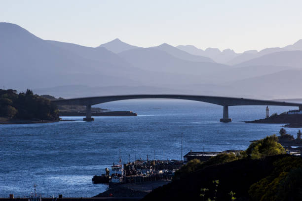 istock Skye Bridge against a backdrop of Blue mountains 1465627935