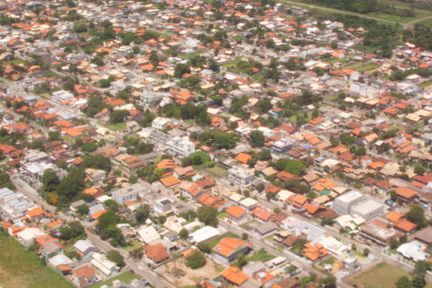 istock FLORIANOPOLIS, BRAZIL - JANUARY 20, 2023 : view of Florianopolis from an airplane 1465629521