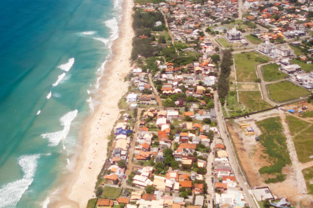 istock FLORIANOPOLIS, BRAZIL - JANUARY 20, 2023 : view of Florianopolis from an airplane 1465629545