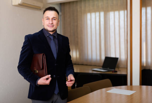 White collar workers are meeting at meeting room. White collar worker concept.