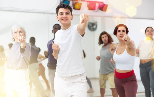 istock Adults people practice sports dancing 1465632095