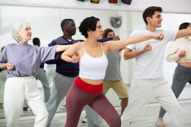 istock Adults people practice sports dancing 1465632238