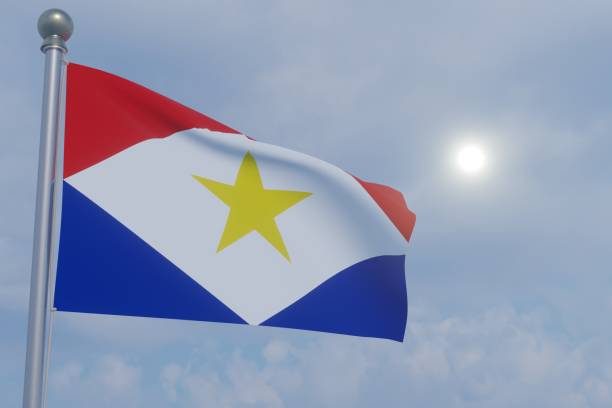 istock National Flag in the Sun - Saba 1465637303