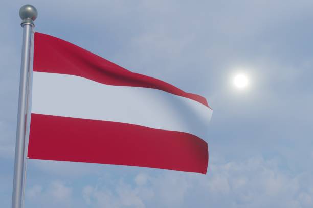 istock National Flag in the Sun - Austria 1465637346