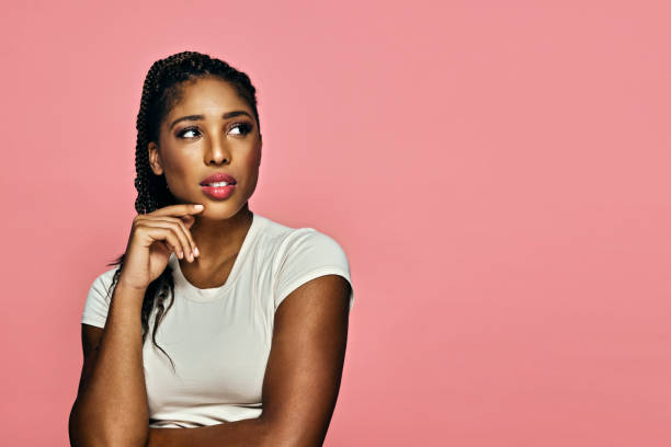 istock woman thinking with hand on chin 1465638795