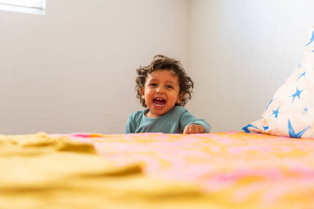 istock Young child playing in bedroom 1465639493