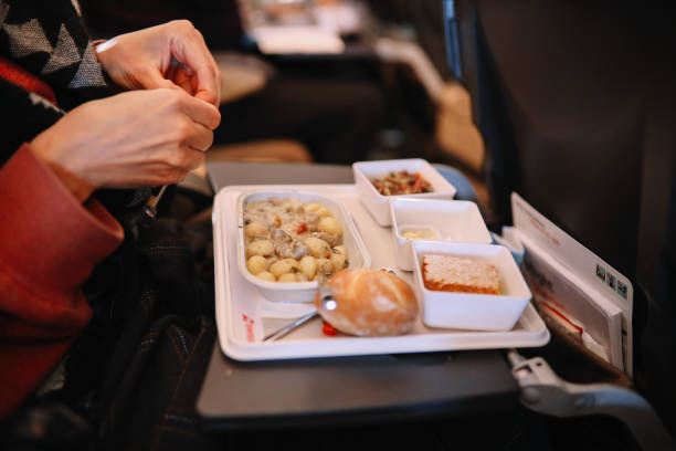 airline food stock photo