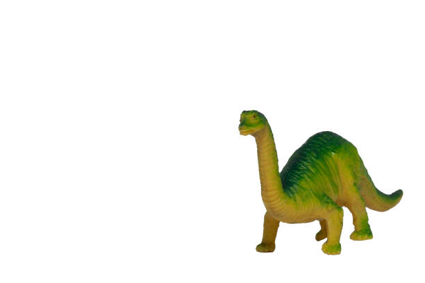 istock Toy dinosaur. A plastic Diplodocus isolated on a white background. 1465645979