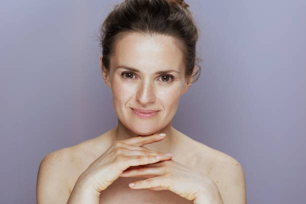 istock happy young female on blue 1465647970