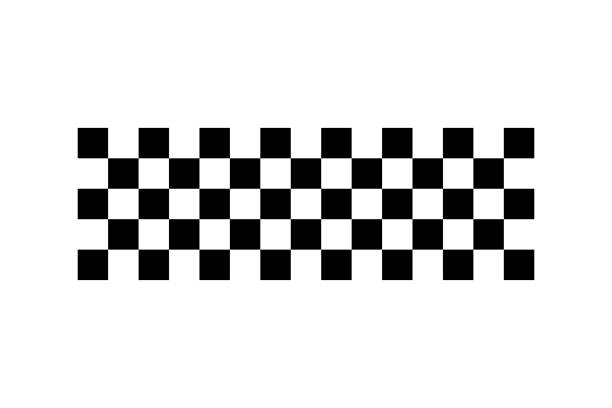 flaga wyścigowa. ikona wektora flagi wyścigu. flaga wykańczająca. ilustracja projektu wektorowego - checkered flag auto racing flag sports race stock illustrations