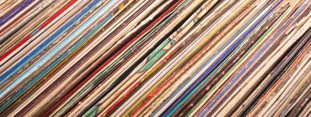 istock Vinyl records. Music background. Copy space. Banner 1465649299