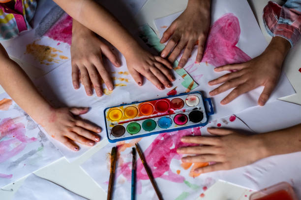 istock Close up of children's hands. 1465650651