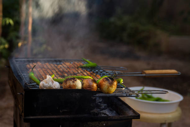 Smoky Grill In The Garden