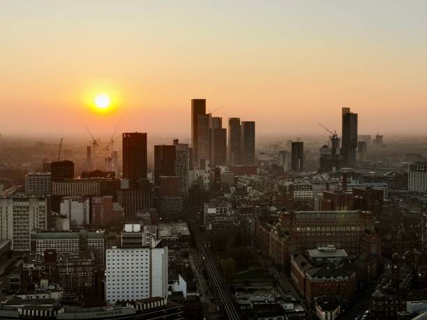 istock Sunset in Manchester City Centre 1465664490