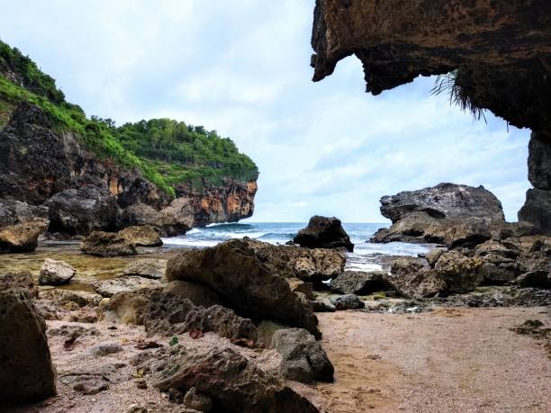 istock Hidden Beach in Indonesia shoot under the cave 1465667796