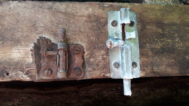 istock A vintage lock attached to a wooden window 1465681538