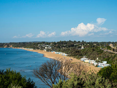 View of a beach at Torquay, Australia