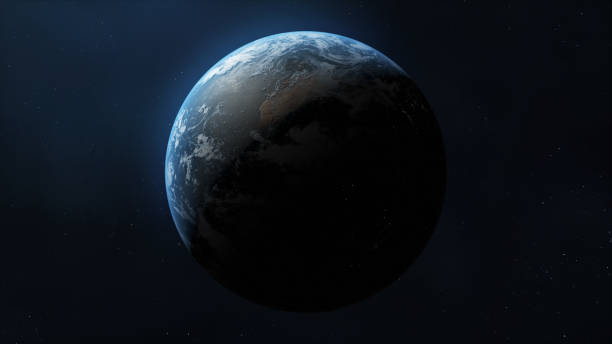 istock Planet Earth, Night View, Sun Lights, Space view 1465691422