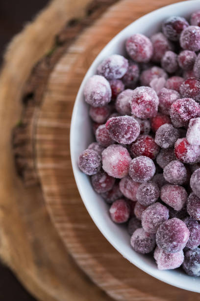 istock Close up of sugar coated cranberries 1465695975