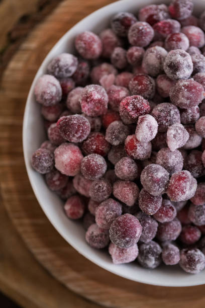 istock Close up of sugar coated cranberries 1465695981