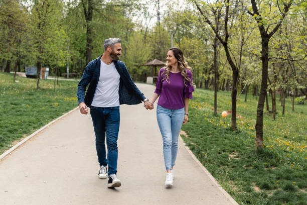 istock Couple and Autumn sunny day 1465696863