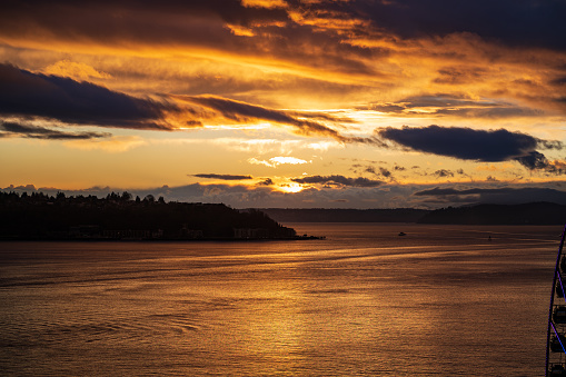 A beautiful Pacific Northwest February sunset.