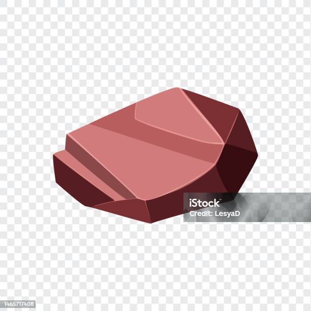 Ore Rocks Vector Ore Rock Boulder Natural Shape Stone Vector Illustration Stock ...