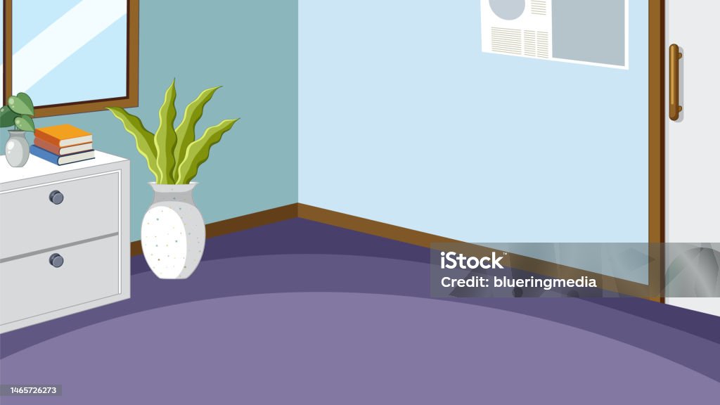 Empty Room Interior Design Stock Illustration - Download Image Now ...