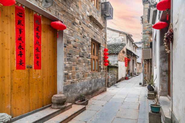 istock Hanging lanterns at the door 1465729737