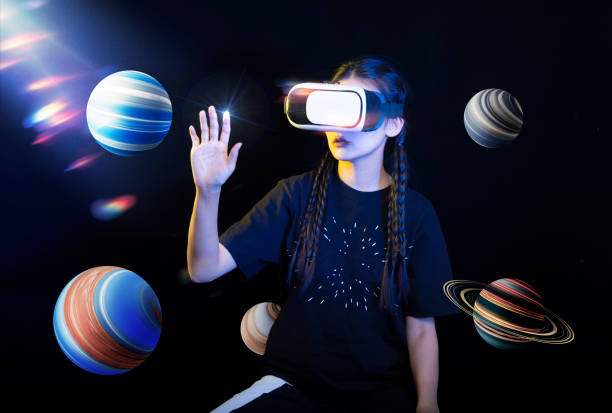 istock A woman wearing VR glasses 1465735075
