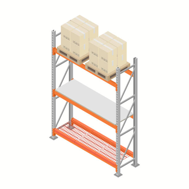 10+ Warehouse Pallet Racking Stock Illustrations, Royalty-Free Vector