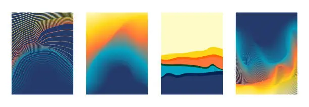Vector illustration of Abstract backgrounds collection