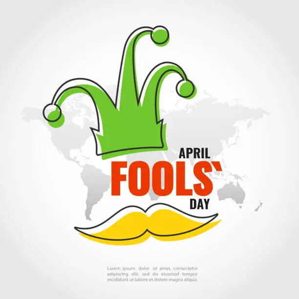 Vector illustration of April fools' day