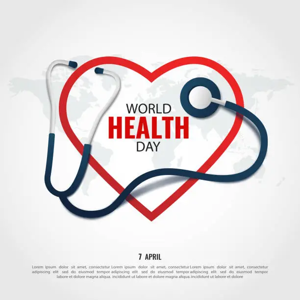 Vector illustration of World Health Day.