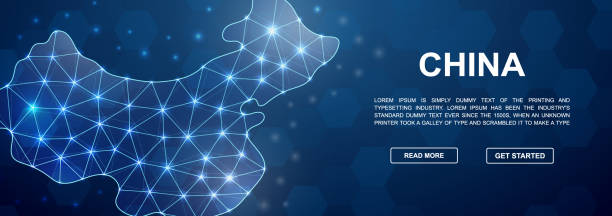 istock China 3d low poly head promotion banner. China map design illustration concept. Horizontal polygonal Country map poster Illustration 1465775679