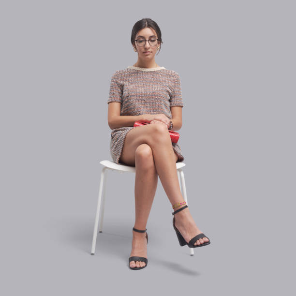 istock Woman sitting on a chair and waiting 1465782818