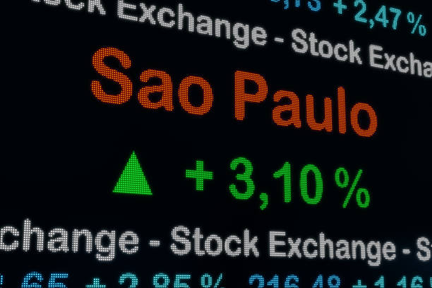 istock Sao Paulo stock exchange moving up. 1465794125