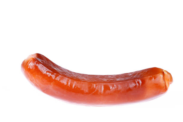 istock Sausages, isolated on a white background 1465798274