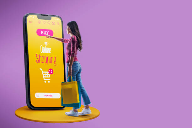 istock Woman doing online shopping on her smartphone 1465801247