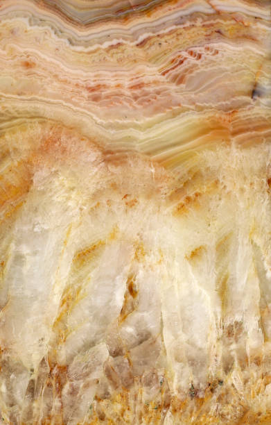 istock Texture of a colorful natural stone with layer structure as a vertical background 1465806977