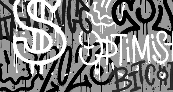 Urban typography street art graffiti change the rules slogan print with spray splash effect for graphic tee t shirt or sweatshirt - Vector