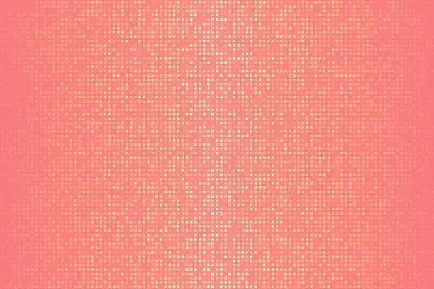 Vector illustration of Abstract Orange halftone background with dotted - Trendy design