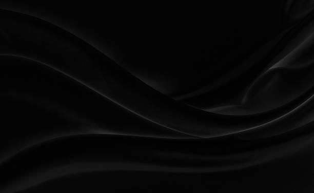 istock Black gray satin dark fabric texture luxurious shiny that is abstract silk cloth background with patterns soft waves blur beautiful. 1465813440