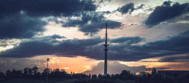 istock TV tower with a beautiful sky during the sunset 1465819693