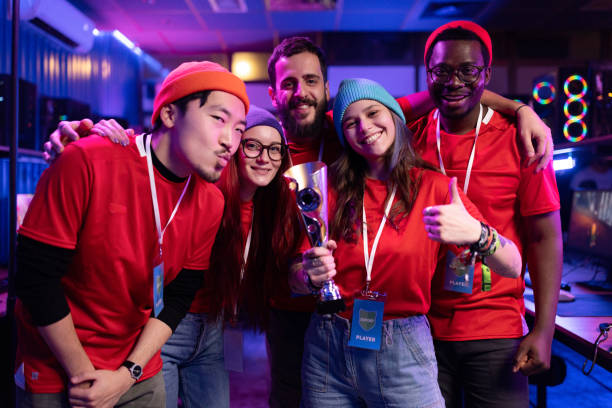 istock First place in eSports tournament! 1465821693