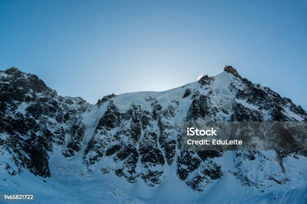 French Alps Stock Photo - Download Image Now - Aiguille de Midi, Awe, Beauty