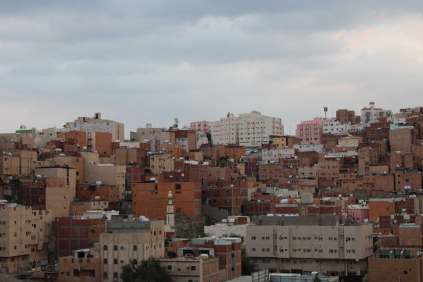 istock An old residential area on a hill in Mecca. adobe houses 1465822454